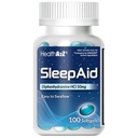 HealthA2Z Sleep Aid, Diphenhydramine Softgels, 50mg, Supports Deeper, Restful Sleeping (100 Counts)