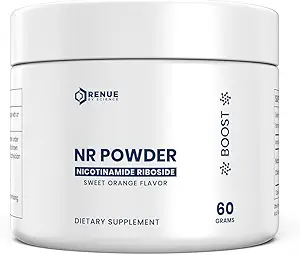 Renue By Science Nicotinamid Riboside | 1000 mg Nicotinamid Toz - Yüksek Kuvvet NR NAD Toz Sublingual Citrus Burst Flavor | ABD ve Üçüncü Parti Test Edildi | 60 Hizmetler