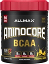ALLMAX Διατροφή AMINOCORE BCAA, Ανανά Mango - 945 g Κόνις - 8,18 γραμμάρια διακλαδισμένης αλυσίδας Αμίν Οξέα ανά σερβίρισμα - με Βιταμίνες Β - Χωρίς πληρωτικά ή μη BCAA Aminos - Χωρίς ζάχαρη - 90 Σερβιρίσματα