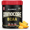 ALLMAX Beslenme AMINOCORE BCAA, Pineapple Mango - 945 g Toz - 8.18 Kanlı Zincir Amin Acids Per Servis - B Vitaminleri ile - No Fillers veya Non-BCAAas - Sugar Free - 90 servisler