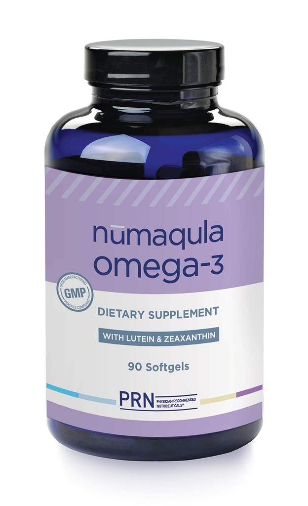 PRN nūmaqula Omega 3 συμπλήρωμα - 90 Softgels, 30-Day Supply - Re-Esterfied Omega 3 Τριγλυκερίδια Form with 1400mg DHA, 400mg EPA, Lutein & Zeaxanthin for Macular & Retinal Support