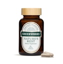 Greenworks Nature's Rest Melatonin Free Sleep Aid - Organik Herbal Supplement with Ashwagandha & Valerian Root - Vegan Capsules, 60 Count.