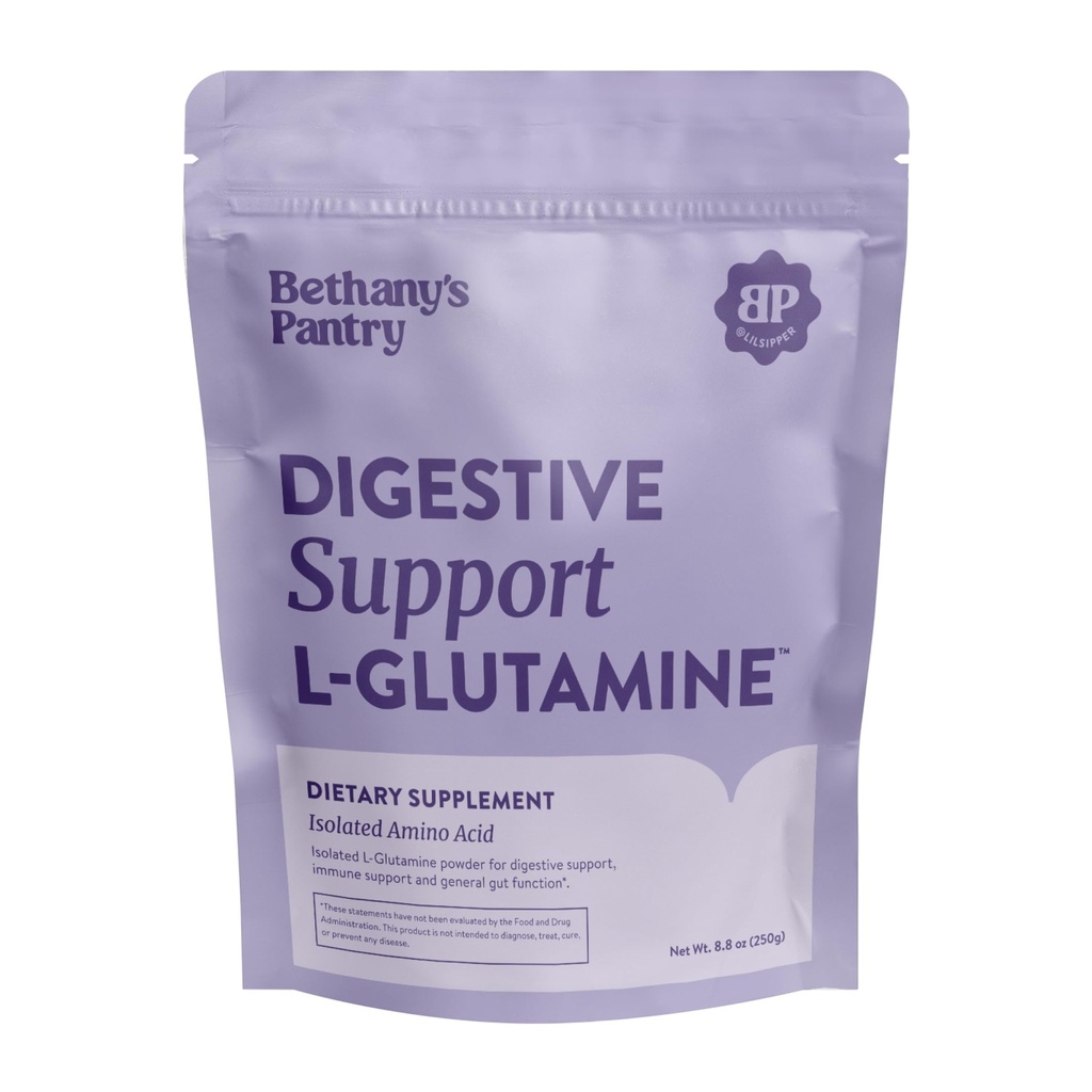 Nuzest Bethany'nin Pantry – Digestive Support L-Glutamine Toz – Amino Asit Diyetsel Tamam - Gut ve Immune Health 8.8 oz (50 hizmet)