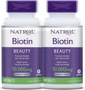 Natrol Biotin Beauty Tabletleri, Sağlıklı Saçları, Cilt ve Çiçeği teşvik eder, Enerji Metabolism'i Destekleyebilir, Enerjiye Dönüştürmeye Yardımcı olur, Maksimum Güçlü, 10.000 Telefon, 100