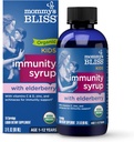Mommy's Bliss Organic Elderberry Syrup & Immunity Boost Με Βιταμίνες, Πρεβιοτικά & Echinacea για Παιδιά & Ενήλικες 1 yr+, 3 Fl Oz
