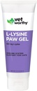 Vet Worthy Lysine Paw Gel Aid for Cats - Cat Paw Gel to Support The Immune System and General Health - Συμπλήρωμα γάτας με Amino Acid L-Lysine- Salmon Flavor Gel, 3oz