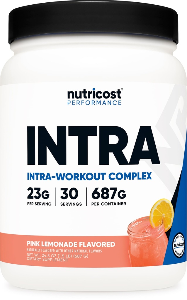 Nutricost Intra-Workout Toz, 30 Hizmet (Pink Lemonade) - Non-GMO, Gluten Free, Intraworkout Supplement Supplement Supplement Supplement