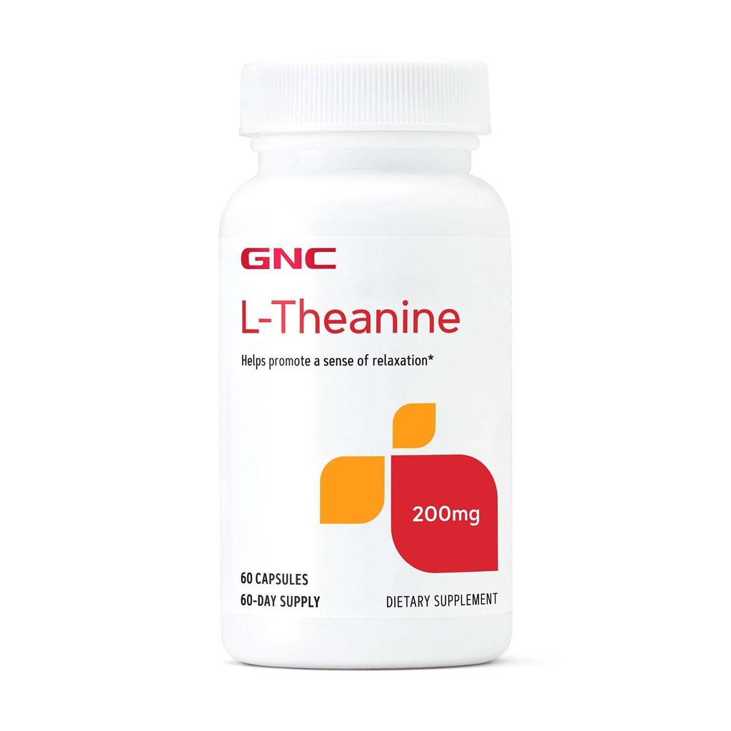 GNC L- Theanine 200mg, Προάγει την χαλάρωση, 60 κάψουλες