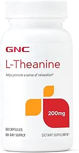 GNC L-Theanine 200 mg, Tavsiyeler, 60 Capsules