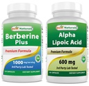 En İyi Doğallar Berberine Plus 1000 mg & Alfa Lipoic Asit 600 mg