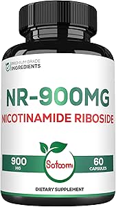 Satoomi NAD Supplement with Liposomal Nicotinamid Riboside - Hücre Enerji ve Onarım, Yaşam, Sağlıklı Ağlama - 30 Gün Boyunca 60 Kapsül