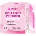 OMOGS Collagen Peptides Toz, Prebiyotiks & Cranberry Extract -Hydrolyzed Collagen, Support Hair, Skin, Nail, Bone & Digestive Health, Grass Fed, Non-GMO, for Women & Men