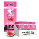Beslenme Tasarımları LPS Sıvı Collagen & Whey protein Supplement - Non-GMO Drink, Sugar-Free - Men & Women, Watermelon, Single Care (25 Packets)