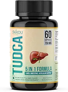 TUDCA (Tauroursodeoxycholic Acid) 750 mg - 1'de Süt Butle, Ashwagandha, Dandelion ve Macintosh - 60 Hizmetler