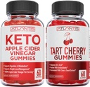 60 Keto Apple Cider Vinegar Gummies Gelişmiş Kilo Kaybı + 60 Tart Cherry Gummies ile Celery Tohum Ekstradüksiyonları