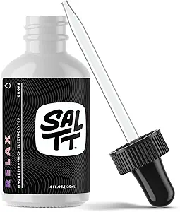 SALTT Relax Magnezyum Drops - Ionic Chloride w/Sodium, P Properties, Electrolytes - Trace Minerals Drops - Gluten Free, Sugar Free, Keto Friendly - from Utah's Great Salt Lake - 120 ml Dropper