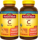 Nature Made Chewable Vitamin C 500 mg, Συμπλήρωμα διατροφής για την υποστήριξη του ανοσοποιητικού, 150 δισκία, 150 Day Supply (Pack of 2)