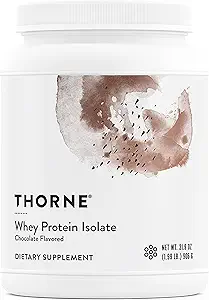 THORNE - Whey proteini - 21 Easy-to-Digest Whey protein Tozu - Spor için sertifikalı - Çikolata - 31.9 Ounces - 30 Hizmet