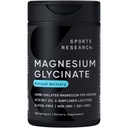 Sports Research® Magnezyum Glycinate - Suports Restful Sleep & Enzymatic Processes - 160 mg Chelated Magnezyum - Liquid Softgel - 120 Kont