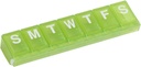 EZY DOSE Weekly (7-Ημέρα) Pill Planner, Υπόθεση Ιατρικής, Βιταμινική Organizer Box, Μεγάλα διαμερίσματα κλειδώματος για την ασφαλή ιατρική συνταγή και την πρόληψη τυχαίας χύτευσης, πράσινο