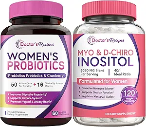 Doktor'un Kadınları Probiyotikleri ve Inositol Sche - Gut, Vaginal, Urinary & Reproductive Health for Women