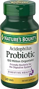 Nb Acidophilus Size 100s Nature's Bounty Acidophilus Probiotic Tablets 100 Count