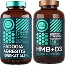 Συμπληρώματα HMB με VIT D3 και Fadogia Agrestis Complex μυϊκή δύναμη & δέσμη αποκατάστασης