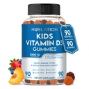 Çocuklar için D Vitamin Gummies (90 Day Supply) Vitamin D3 for Kids (1000IU) Strucutre, Muscle Functions & Immune System. Delicious & Vegetarian Gummy D