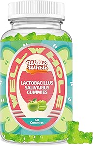 Lactobacillus Salivarius Gummies 100 Billion CFU - Υποστήριξη Digestive Υγεία, ανοσοποιητικό * Λειτουργία και στοματική ευεξία - Μη ΓΤΟ, Vegan, 60 κόμητες