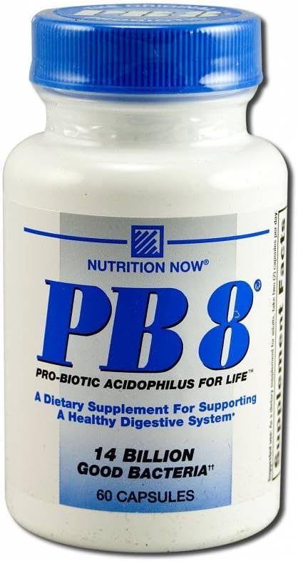 Διατροφή τώρα, PB8 Acidophilus κάψουλες, 60 μέτρα