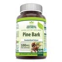 Herbal Sırları Pine Bark Extract Supplement | 100 Mg per Service | 120 Veggie Capsules | Non-GMO | Gluten-Free | Made in USA