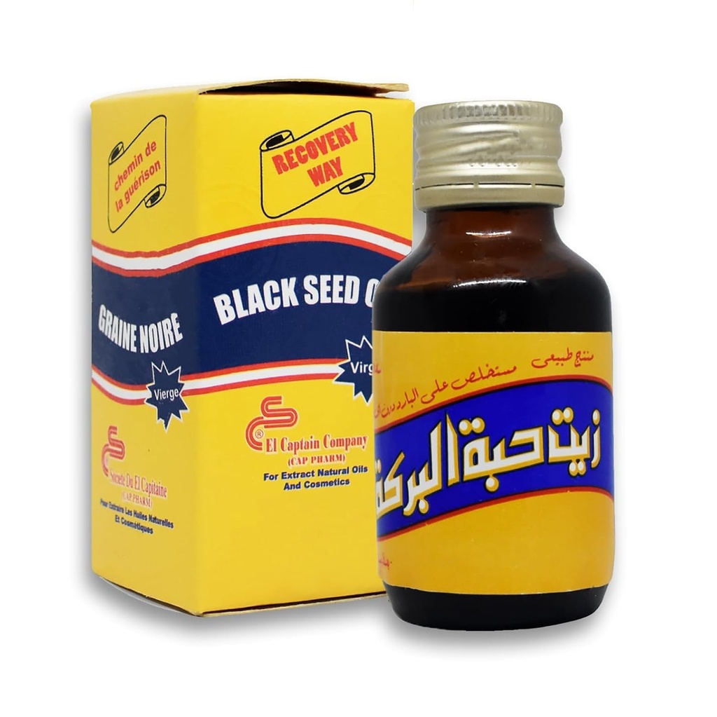 El Captain Virgin Black Seed Oil Nigella Sativa 250ml (γεωγραφικό μέγεθος)