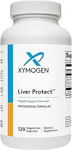 XYMOGEN Liver Protect - Supports Liver Health + Glutathione Production - Milk Thistle Extract, ALA Alpha-Lipoic Acid, N-Acetyl-L-Cysteine, Selenium L-Selenomethionine (120 Capsules)