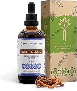 Kabile Cryptolepis Tincture Alkol-Free Extract, High-Potency Herbal Drops, Tinlepis Sanguinolenta 4 ozture