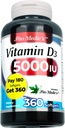 FITO MEDIC'S Lab - Vitamin d - 5000 IU - Vitamin d3-360 Softgels - Vitamin d3 5000 iu - Bone, Teeth, Muscle ve Immune Health Support, Ultra yüksek Aborpsiyon, Vitamina d3.