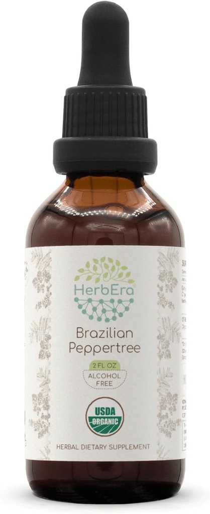 HerbEra Brazilian Peppertree B60 USDA Organic Tincture 