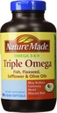 Nature Made Triple Omega 3 6 9 - Ψάρια, flaxseed, Safflower & Olive Oils - 180 Softgels