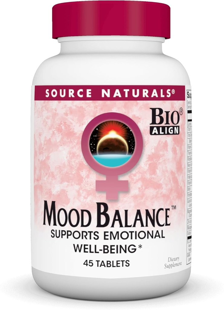 Kaynak Naturals Mood Balance, Duygusal Well-Being* - 45 Tabletler