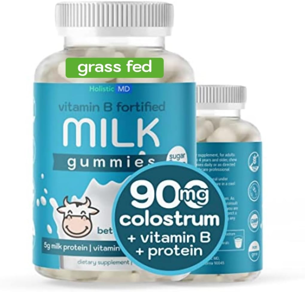 Çocuk Yetişkinler için Colostrum Gummies | Colostrum Süt Proteinleri B Kompleks ile Mimmies | Sugar Free 60 cttrum