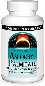 Source Naturals Ascorbyl Palmitate 500 mg, 90 Capsules