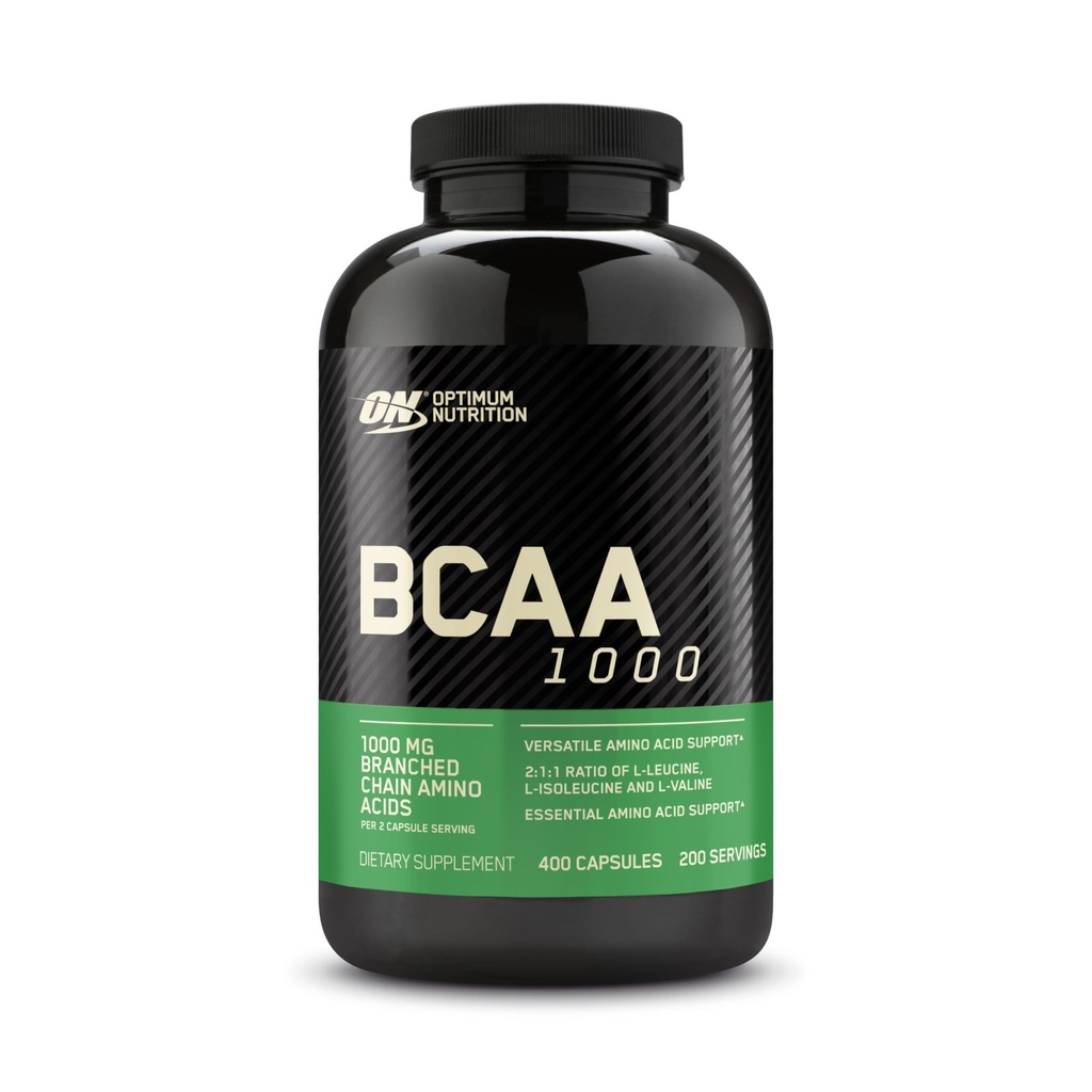 Optimum Beslenme BCAA Capsules, Keto Friendly Branched Chain Essential Amino Asits, 1000 mg, 400 Count