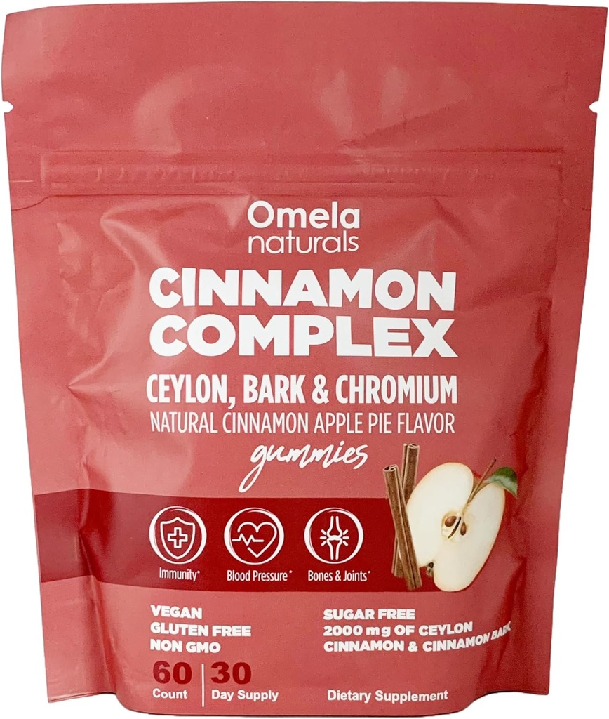 Χωρίς ζάχαρη Ceylon Cinnamon Complex Gummies Apple Cinnamon Flavor 