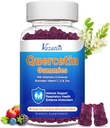 Bromelain Gummies, Quercetin 1200MG Immune System & Antizenberry, Chewable & Vegan Gummies, 60 Cts