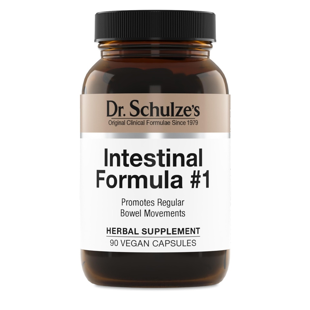 Dr. Schulze'nin Intestinal Formula #1 Colon Bowel Cleanse Laxative Capsules, 90 Kont (90 Capsules) - Ambalaj Vary