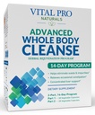 Vital Pro Naturals – Advanced Whole Body Cleanse with Milk Thistle, Magnezyum, Cape Aloe, and Herbs for Occasional Constipation and Health Elimination, 2Part 14 Day Kit, 56 Capsules