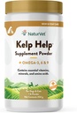 NaturVet Kelp Help Plus Omegas Skin and Coat Supplement for Dogs and Cats, Powder, Made in The USA with Globally Source Ingredients 1 Λίβρα