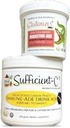 Sufficient-C 250 gram Limon Peach Immune-ade Drink Mix & Glutenizer Force Plus Kiwi Strawberry Digestive-ade Drink Mix - Sche Savings
