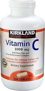 Kirkland Βιταμίνη C με Rose Hips και Citrus Bioflavonoid Complex (1000 mg), 1000- Count (( 1000 mg δισκία))