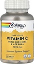 SOLARAY Vitamin C 1000 mg Timed Release Capsules with Rose HIPS & Acerola Bioflavonononoyaklar, Yüksek Aborpsiyon ve Tüm Gün Immune Function Support, 60 Day Garantisi (100 Hizmetler, 100 Tablet)