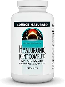 Source Naturals Hyaluronic Joint Complex with Glucosamine, Chondroitin & MSM Extra Strength - 240 Tablets